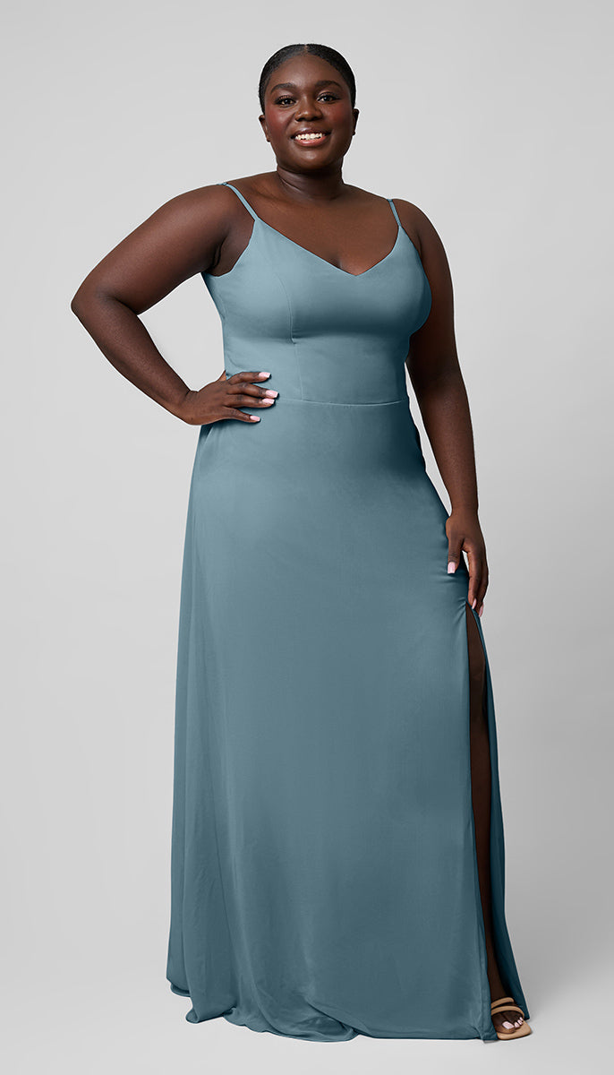 Plus size slate blue dress hotsell