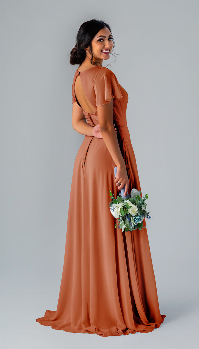 Burnt Sienna Bridesmaid Dress