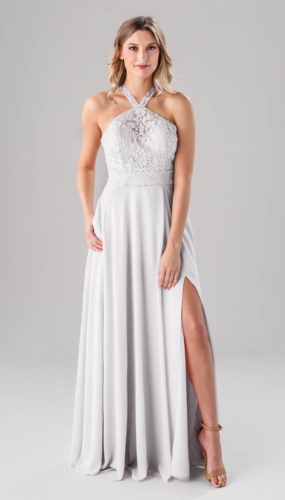 Ivory Floral Dress - Halter Mini Dress - Cross-Front Dress - Lulus