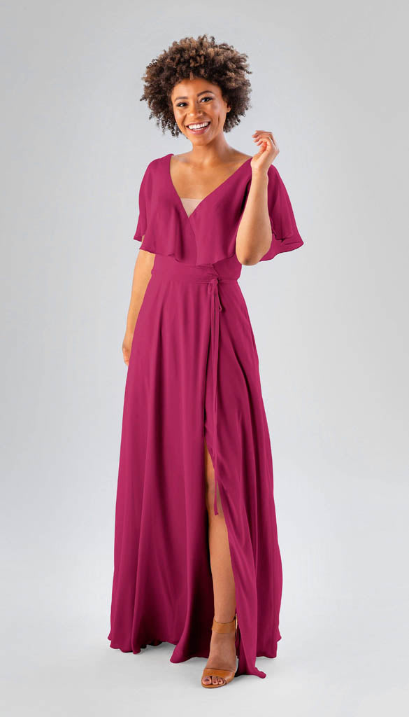 Berry sales bridesmaid dress