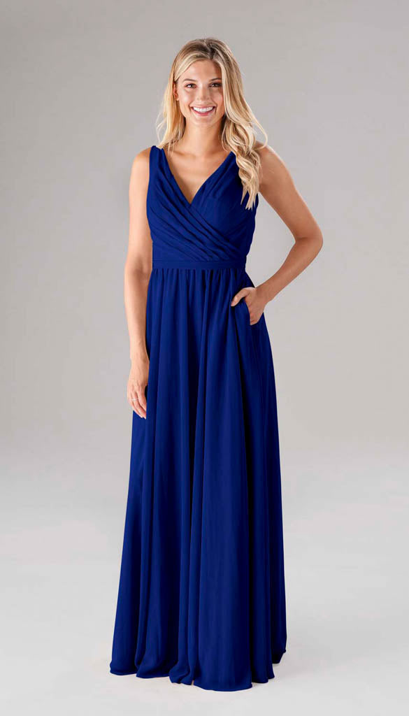 Fitted V Neck Wedding Dress  Kennedy Blue Beckett - Kennedy Blue