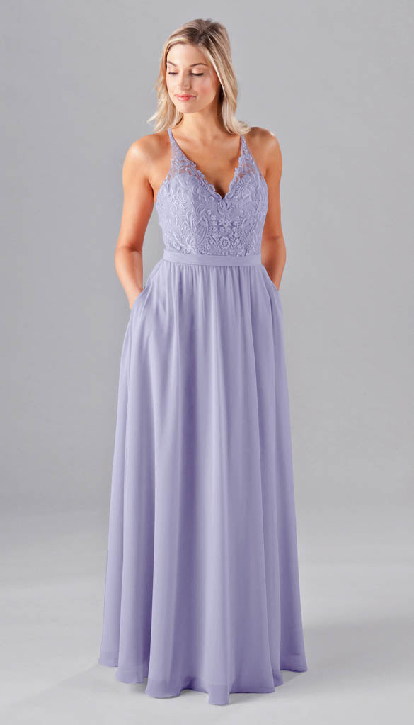 Iris colored 2025 bridesmaid dresses