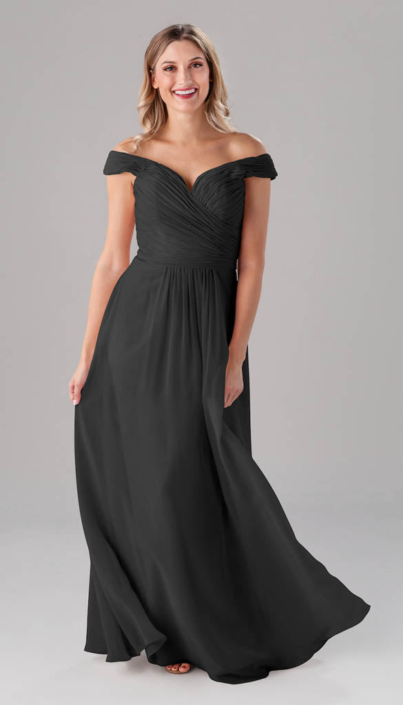 Charcoal Chiffon Bridesmaid Dresses