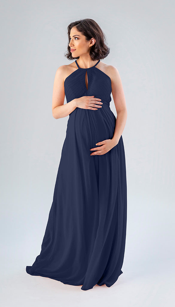 Navy blue outlet maternity bridesmaid dress