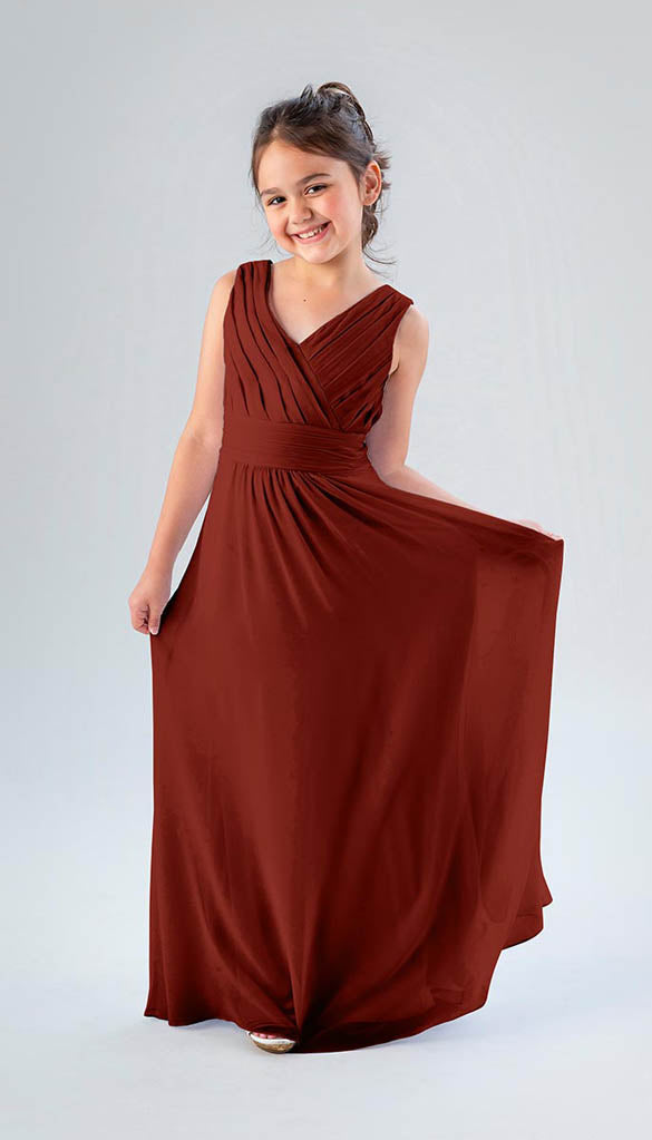 Maroon junior store bridesmaid dresses