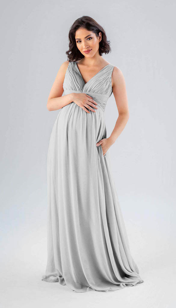 Grey Maternity Bridesmaid Dresses