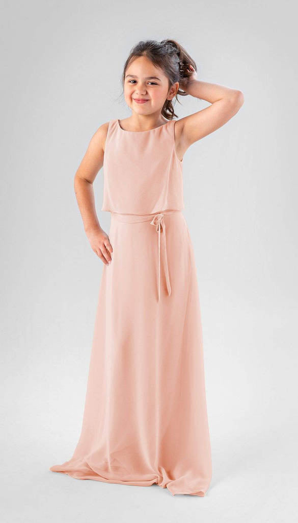 Peach Junior Bridesmaid Dresses