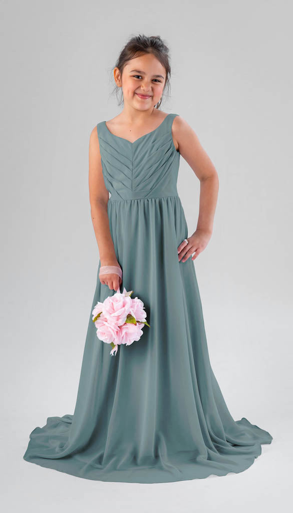 Sage junior 2024 bridesmaid dresses