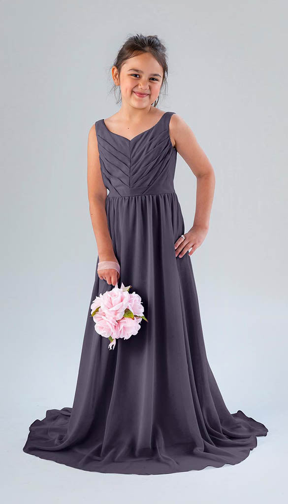 Plum Junior Bridesmaid Dresses