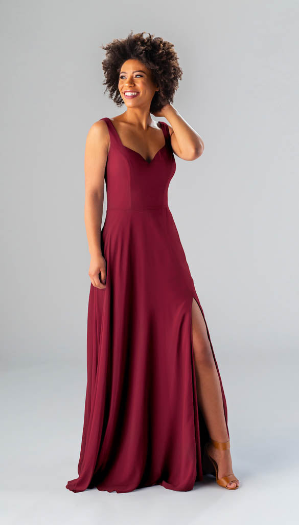 Bordeaux bridesmaid outlet dress