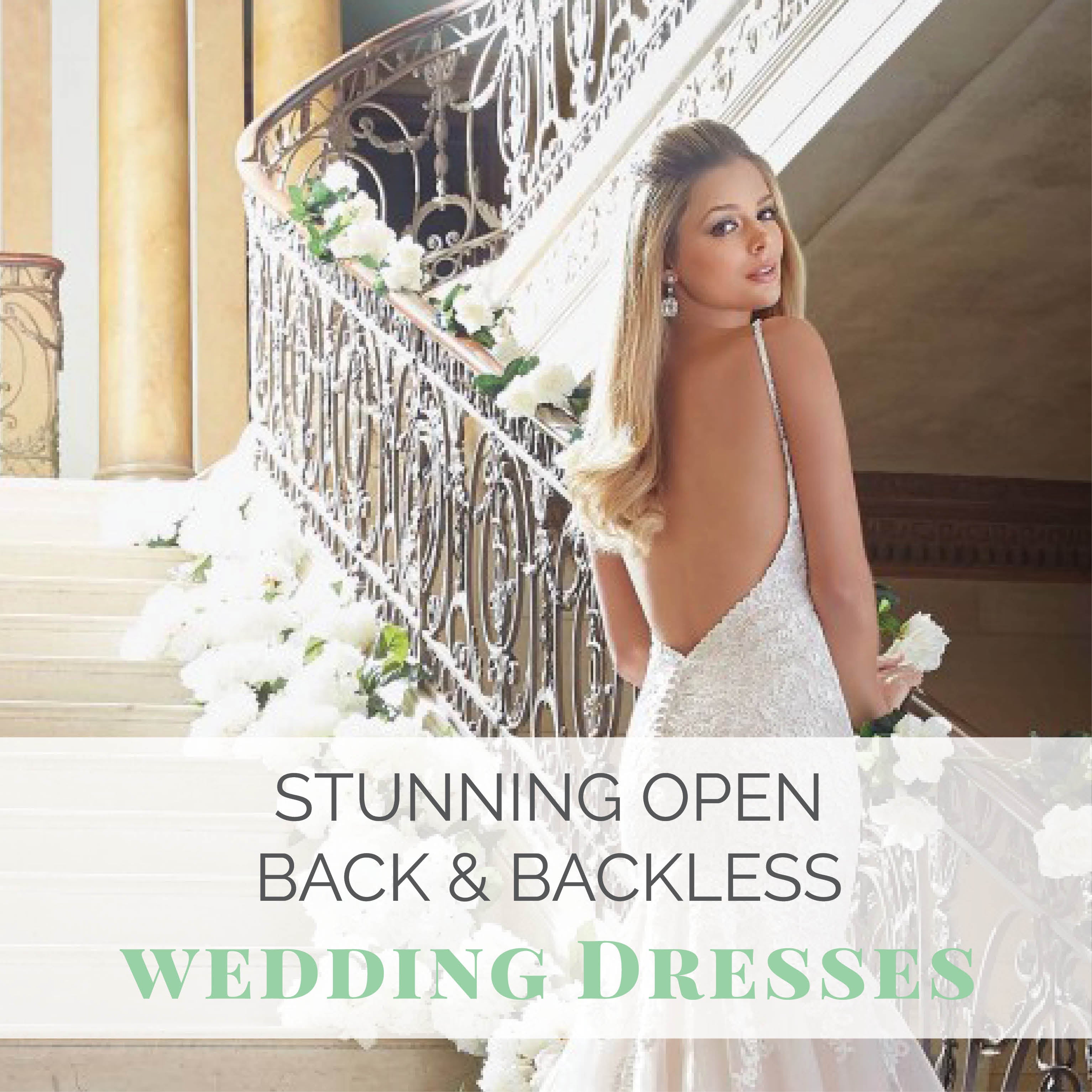 Lace Up Backless Tube Wedding Dress