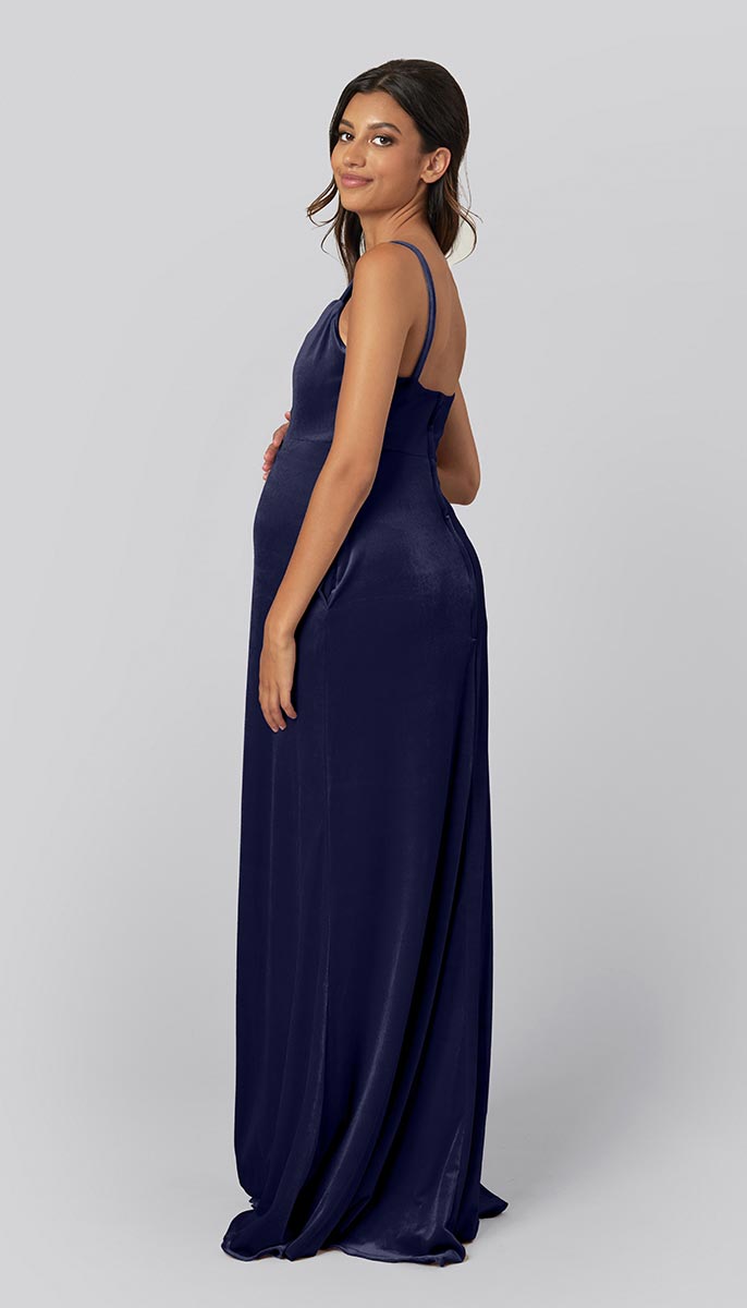 Navy blue maternity bridesmaid dress hotsell