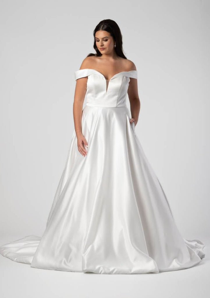 Crepe Wedding Dress, Davey