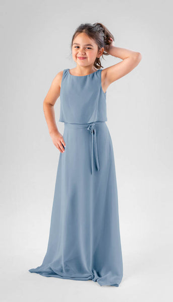 Slate blue clearance junior bridesmaid dresses