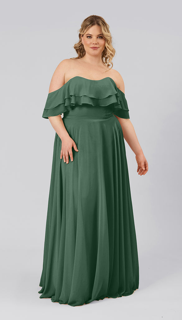 SSR263,green sleeveless spaghetti-straps a-line chiffon evening dress ·  SheSheRose · Online S… | Green bridesmaid dresses, Sage green bridesmaid  dress, Sage wedding