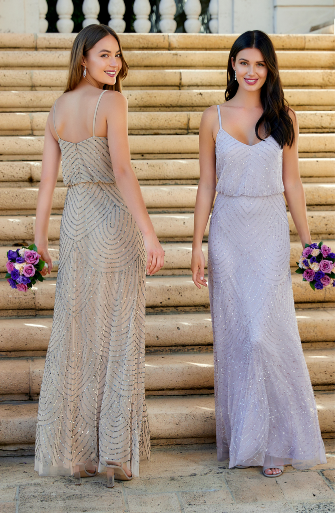 Adrianna Papell 40109 Beaded Bridesmaid Dress – Wedding Shoppe