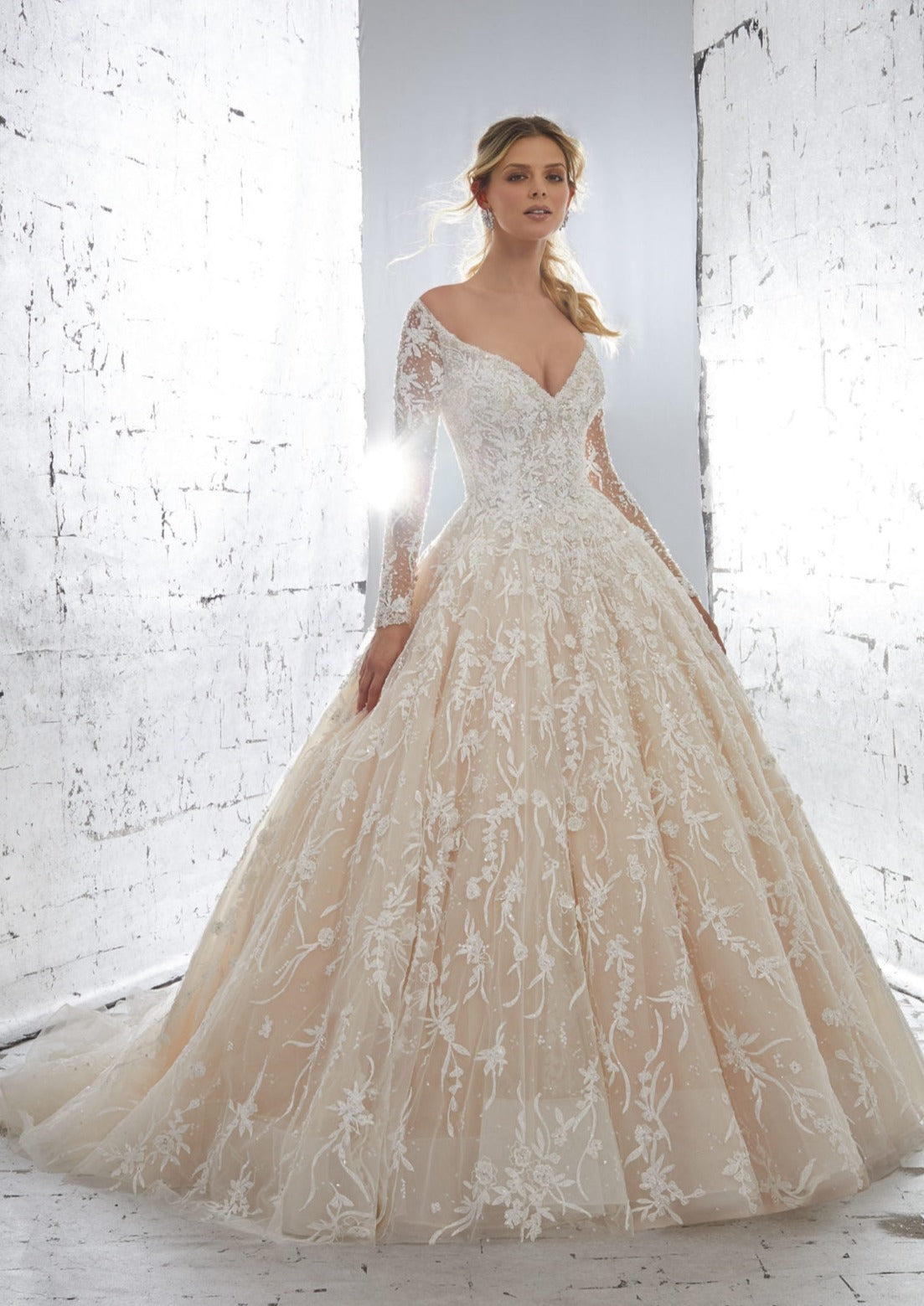 Mori Lee Wedding Dress with Sleeves