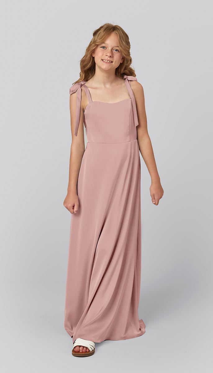 dusty rose junior bridesmaid dresses