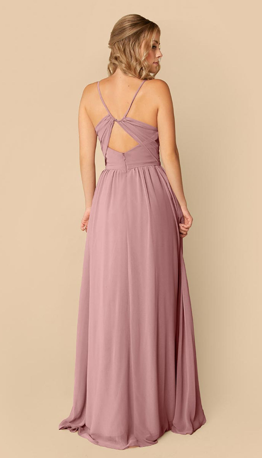 dusty mauve bridesmaid dresses