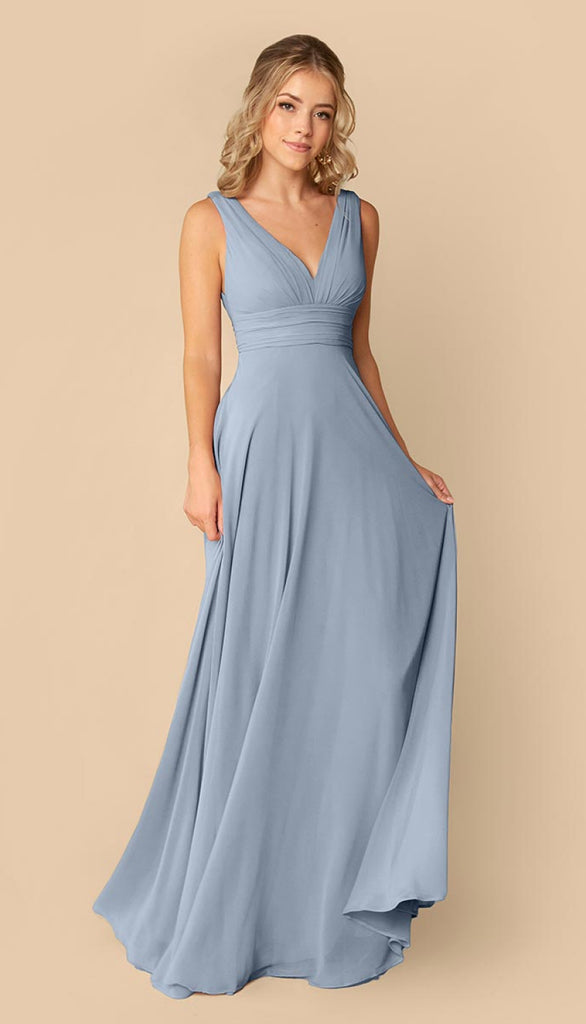 Dusty blue dress for clearance wedding