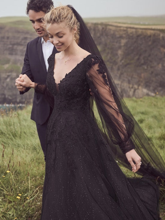 Something Black Wedding Dress for the Unique Bride - Love Maggie