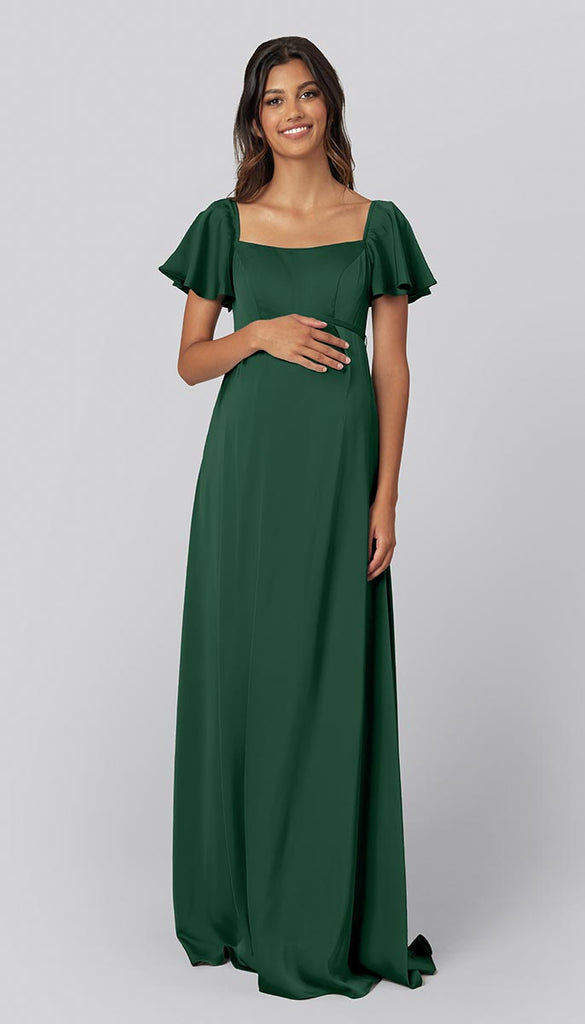 Dark green maternity bridesmaid dress hotsell