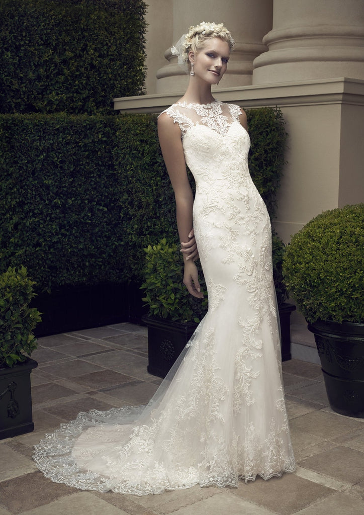 Casablanca Bridal 2198 High Neck Lace Bridal Gown Wedding Shoppe