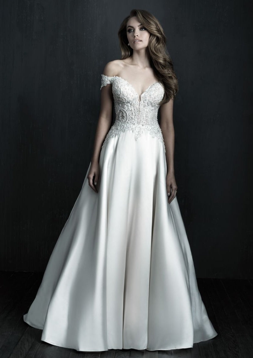 Allure satin wedding dress best sale