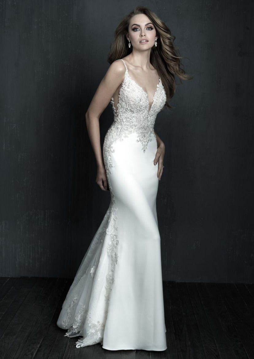 Allure Couture C574 Beaded Fit-and-Flare Bridal Gown – Wedding Shoppe